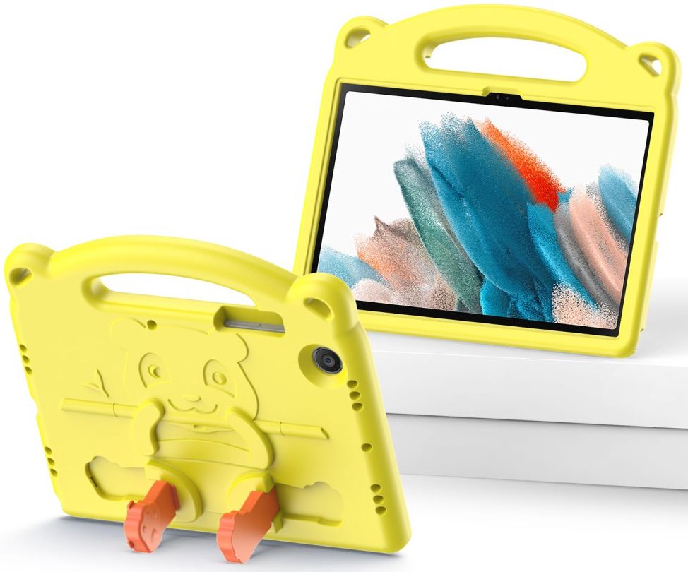 Dux Ducis Panda Samsung Galaxy Tab A8 Kinder Tablethoes Geel afbeelding 2