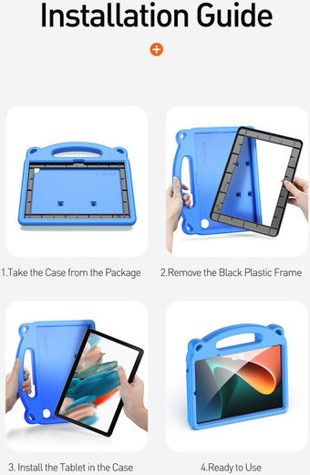 Dux Ducis Panda Samsung Galaxy Tab A8 Kinder Tablethoes Roze afbeelding 11