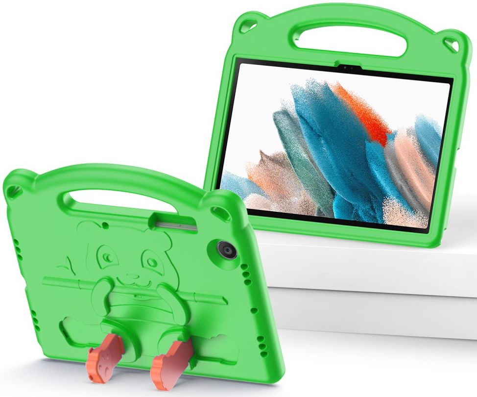 Dux Ducis Panda Samsung Galaxy Tab A8 Kinder Tablethoes Groen afbeelding 2