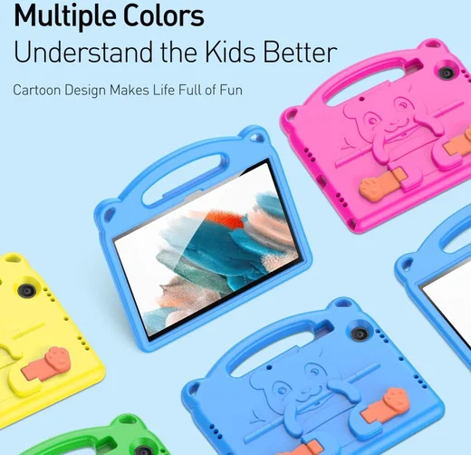 Dux Ducis Panda Samsung Galaxy Tab A8 Kinder Tablethoes Groen afbeelding 12