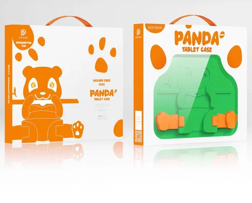 Dux Ducis Panda Samsung Galaxy Tab A8 Kinder Tablethoes Groen afbeelding 13