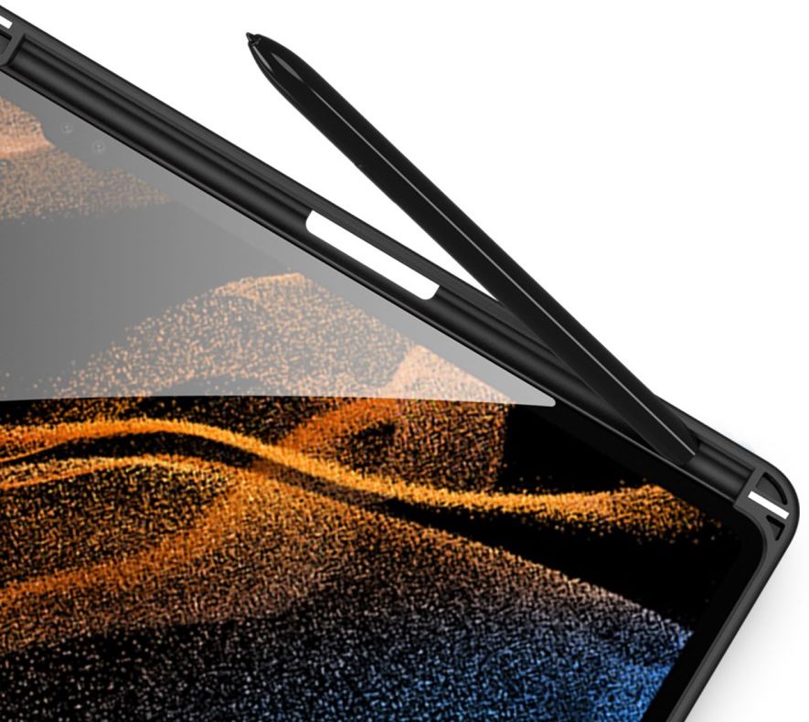 Dux Ducis Toby Samsung Galaxy Tab S8 Ultra Hoes Book Case Zwart afbeelding 5