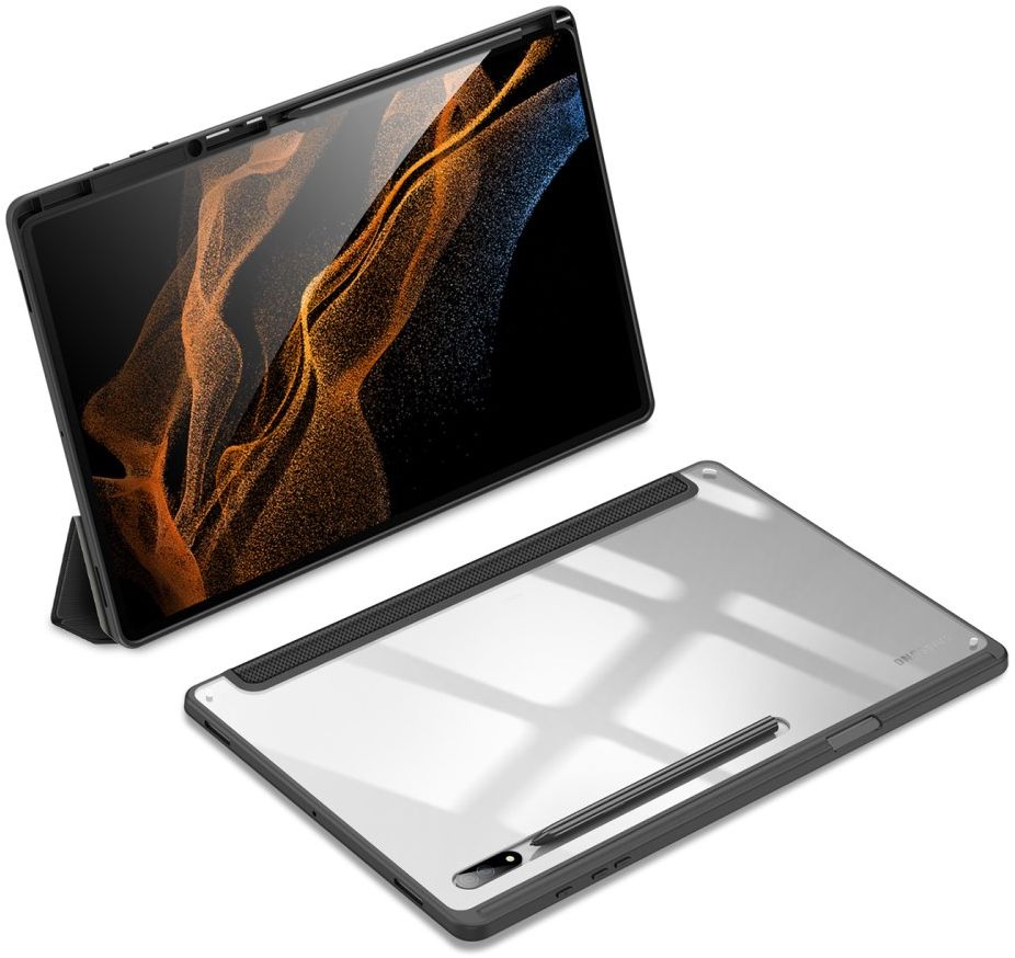 Dux Ducis Toby Samsung Galaxy Tab S8 Ultra Hoes Book Case Zwart afbeelding 10