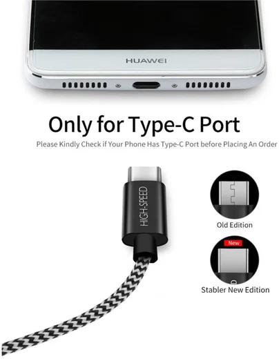 Dux Ducis K-One Fast Charging 2.1A USB-C Oplaad Kabel 2 Meter afbeelding 2