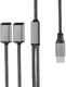 4smarts USB-C naar 2x USB-C Splitter MacBook/USB-C Adapter 20CM Grijs afbeelding 7