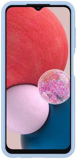 Origineel Samsung Galaxy A13 4G Hoesje Card Slot Cover Blauw afbeelding 3