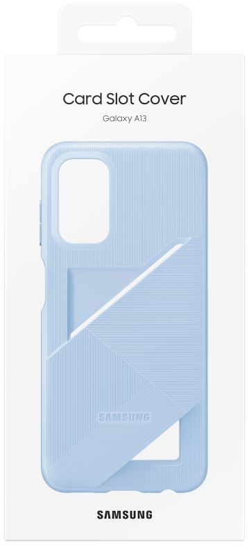 Origineel Samsung Galaxy A13 4G Hoesje Card Slot Cover Blauw afbeelding 6