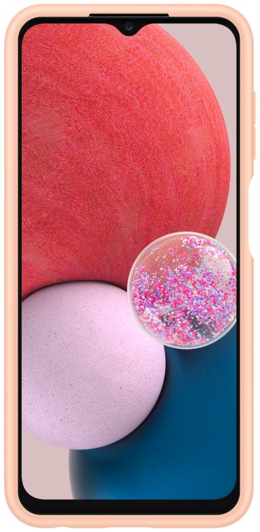 Origineel Samsung Galaxy A13 4G Hoesje Card Slot Cover Oranje afbeelding 3