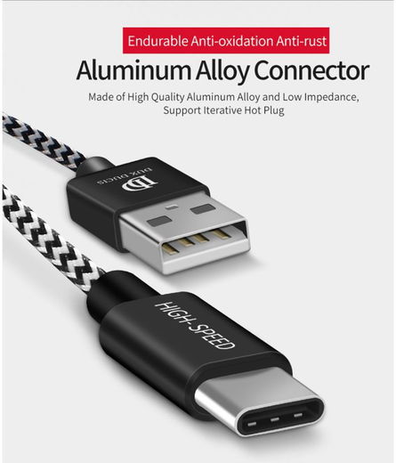 Dux Ducis 2.1A USB-A naar USB-C Kabel Set 5-Pack (2x 1M + 2x 2M + 3M) afbeelding 10