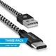 Dux Ducis 2.1A USB-A naar USB-C Kabel Set 3-Pack (0.25M + 1M + 2M) afbeelding 2