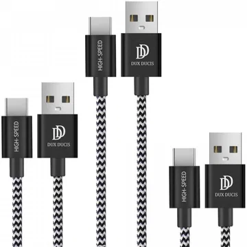 Dux Ducis 2.1A USB-A naar USB-C Kabel Set 3-Pack (0.25M + 1M + 2M)