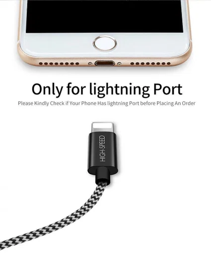 Dux Ducis 2.1A USB-A naar Lightning Kabel 5-Pack (2x 1M + 2x 2M + 3M) afbeelding 7