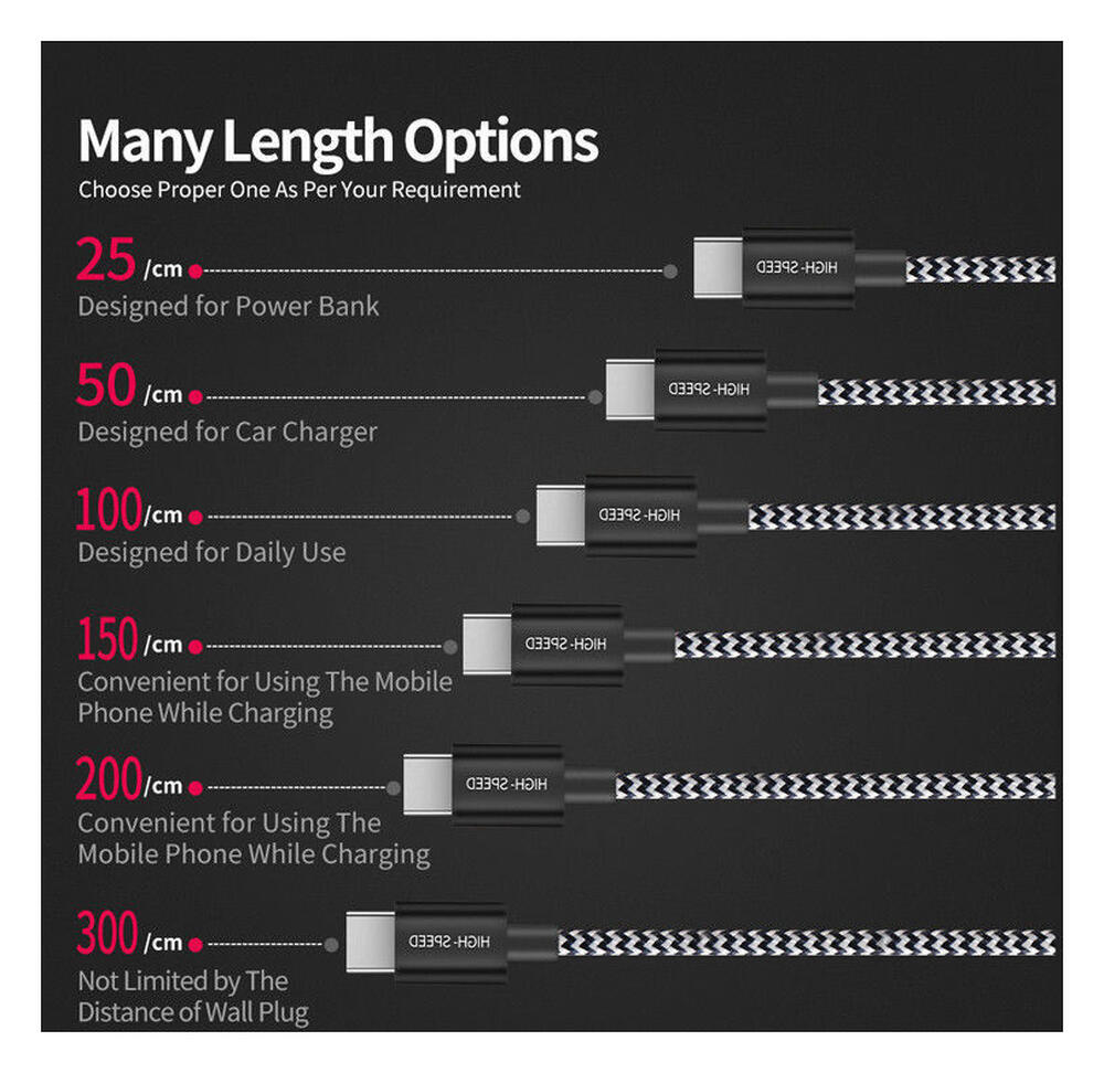 Dux Ducis 2.1A USB-A naar Lightning Kabel Set 3-Pack (0.25M + 1M + 2M) afbeelding 14