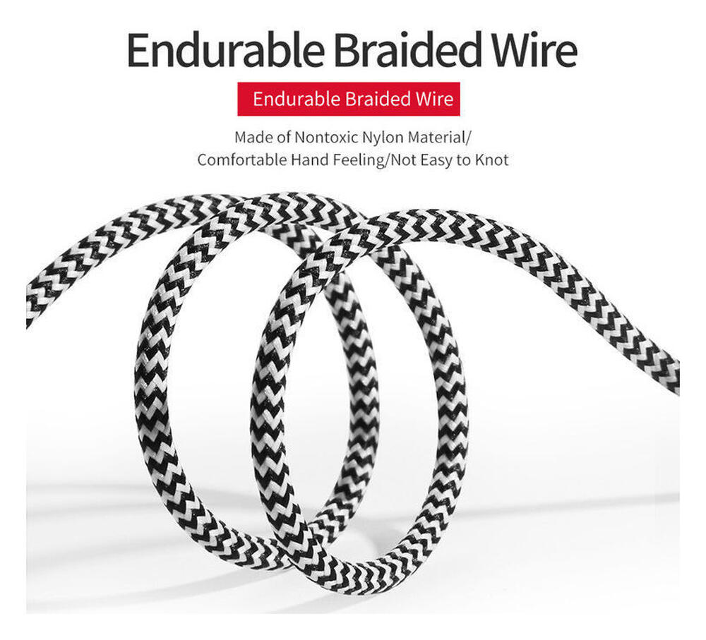 Dux Ducis 2.1A USB-A naar Lightning Kabel Set 3-Pack (0.25M + 1M + 2M) afbeelding 13