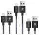 Dux Ducis 2.1A USB-A naar Lightning Kabel Set 3-Pack (0.25M + 1M + 2M) afbeelding 1
