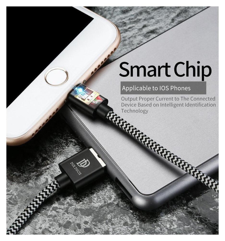 Dux Ducis 2.1A USB-A naar Lightning Kabel Set 3-Pack (0.25M + 1M + 2M) afbeelding 6