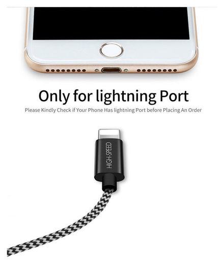 Dux Ducis 2.1A USB-A naar Lightning Kabel Set 3-Pack (0.25M + 1M + 2M) afbeelding 7