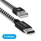 Dux Ducis Fast Charging 2.1A USB-C Oplaad Kabel 5 Meter afbeelding 1
