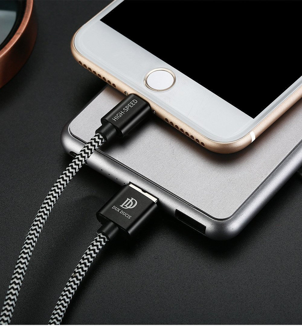 Dux Ducis Fast Charging 2.1A Apple Lightning Oplaad Kabel 5 Meter afbeelding 15