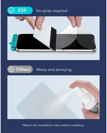 ESR Samsung Galaxy S22 Plus Screen Protector Liquid Folie 3-Pack afbeelding 10