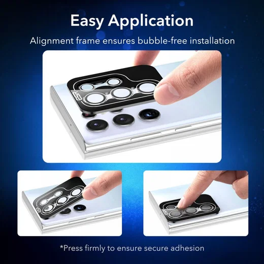 ESR Samsung Galaxy S22 Ultra Camera Lens Protector Zwart afbeelding 8
