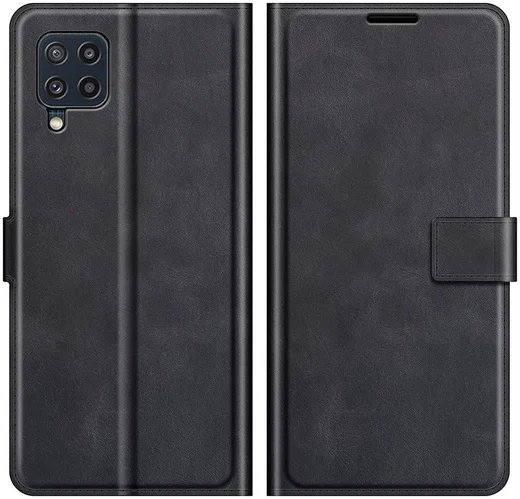 KHAZNEH Samsung Galaxy M32 Hoesje Retro Wallet Book Case Zwart afbeelding 4