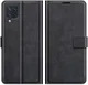 KHAZNEH Samsung Galaxy M32 Hoesje Retro Wallet Book Case Zwart afbeelding 4