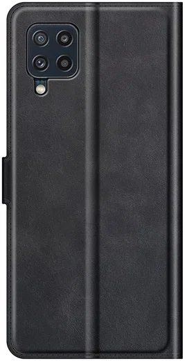 KHAZNEH Samsung Galaxy M32 Hoesje Retro Wallet Book Case Zwart afbeelding 3