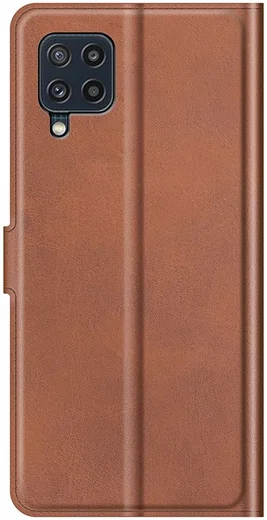 KHAZNEH Samsung Galaxy M32 Hoesje Retro Wallet Book Case Bruin afbeelding 3