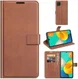 KHAZNEH Samsung Galaxy M32 Hoesje Retro Wallet Book Case Bruin afbeelding 8