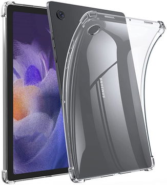 Samsung Galaxy Tab A8 Hoes Schokbestendige Back Cover Transparant