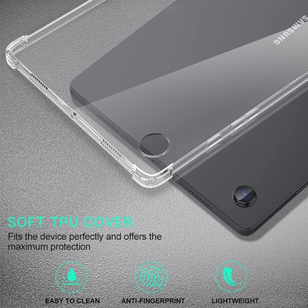 Samsung Galaxy Tab A8 Hoes Schokbestendige Back Cover Transparant afbeelding 2