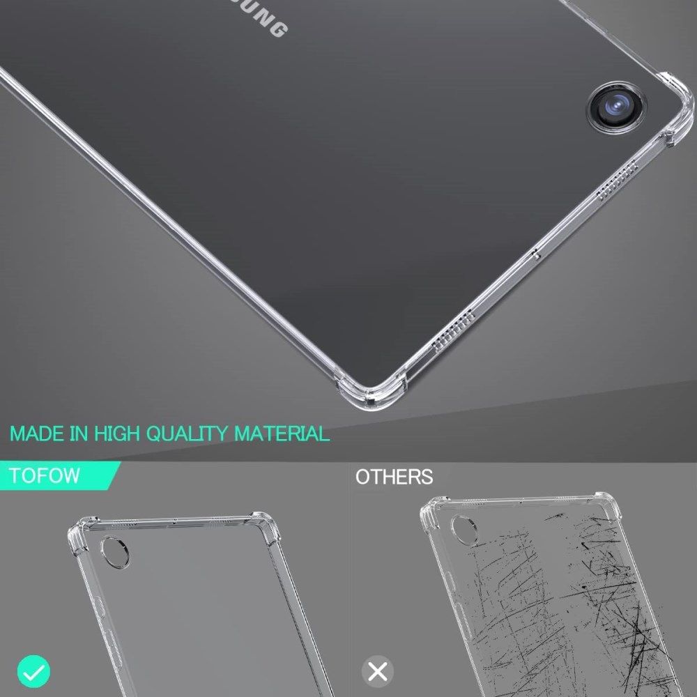 Samsung Galaxy Tab A8 Hoes Schokbestendige Back Cover Transparant afbeelding 5