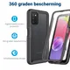 Samsung Galaxy A03s Hoesje Full Protect 360° Cover Hybride Zwart afbeelding 2