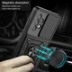 Samsung Galaxy A33 Hoesje Camera Slider en Kickstand Ring Rood afbeelding 3