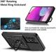 Samsung Galaxy A33 Hoesje Camera Slider en Kickstand Ring Rood afbeelding 5
