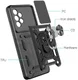 Samsung Galaxy A33 Hoesje Camera Slider en Kickstand Ring Rood afbeelding 6