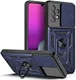 Samsung Galaxy A33 Hoesje Camera Slider en Kickstand Ring Blauw afbeelding 1