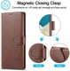 LC.IMEEKE Samsung Galaxy A53 Hoesje Portemonnee Book Case Bruin afbeelding 9