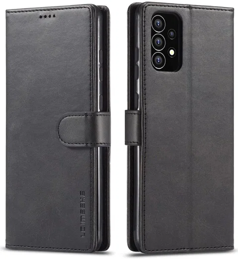 LC.IMEEKE Samsung Galaxy A53 Hoesje Portemonnee Book Case Zwart afbeelding 4