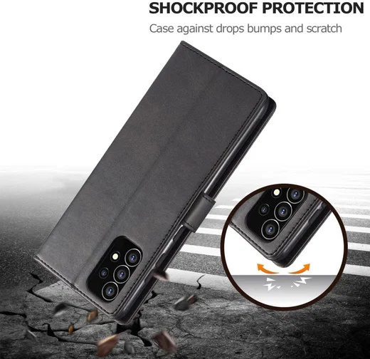 LC.IMEEKE Samsung Galaxy A53 Hoesje Portemonnee Book Case Zwart afbeelding 5
