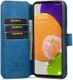 DG Ming Samsung Galaxy A53 Hoesje Retro Wallet Book Case Blauw afbeelding 1