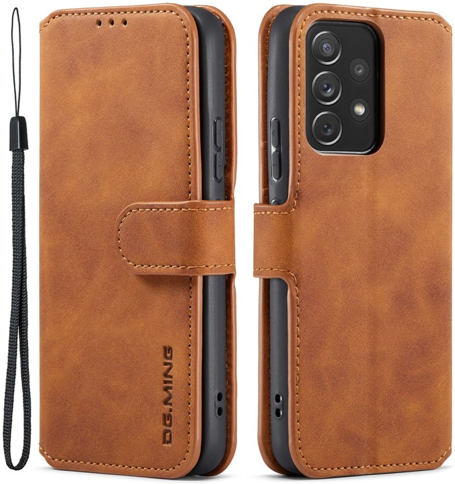 DG Ming Samsung Galaxy A53 Hoesje Retro Wallet Book Case Bruin afbeelding 4