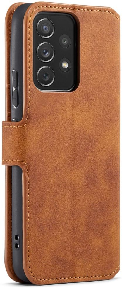 DG Ming Samsung Galaxy A53 Hoesje Retro Wallet Book Case Bruin afbeelding 2