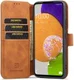 DG Ming Samsung Galaxy A53 Hoesje Retro Wallet Book Case Bruin afbeelding 1