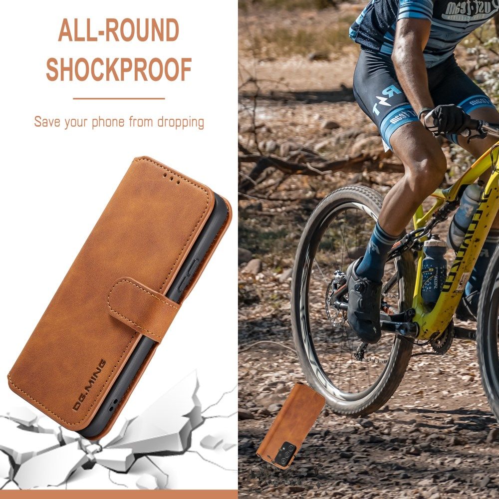 DG Ming Samsung Galaxy A53 Hoesje Retro Wallet Book Case Bruin afbeelding 8