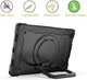 Samsung Galaxy Tab A8 Hoesje met Schouderriem En Kickstand Zwart afbeelding 2