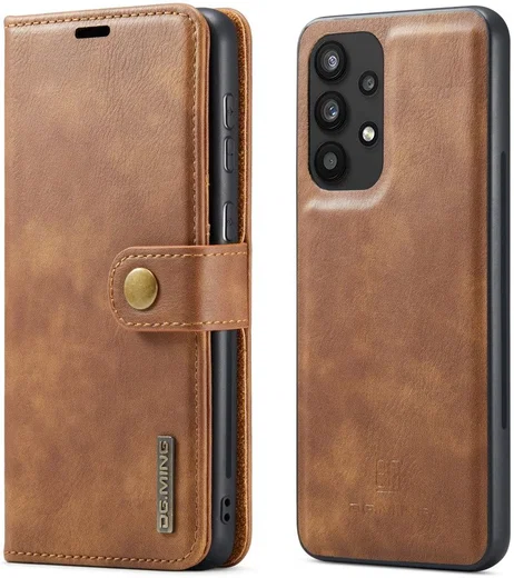 DG Ming Samsung Galaxy A33 Hoesje 2-in-1 Book Case en Back Cover Bruin afbeelding 5