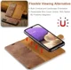 DG Ming Samsung Galaxy A33 Hoesje 2-in-1 Book Case en Back Cover Bruin afbeelding 8