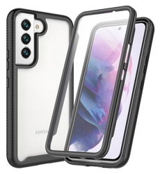 Samsung Galaxy S22 Hoesje Full Protect 360° Cover Hybride Zwart afbeelding